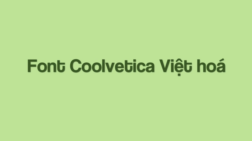 font coolvetica