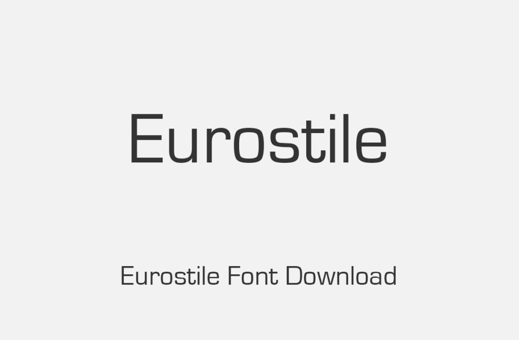 font eurostile việt hóa