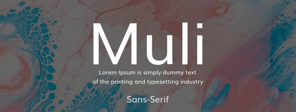 Tải font Muli việt hóa
