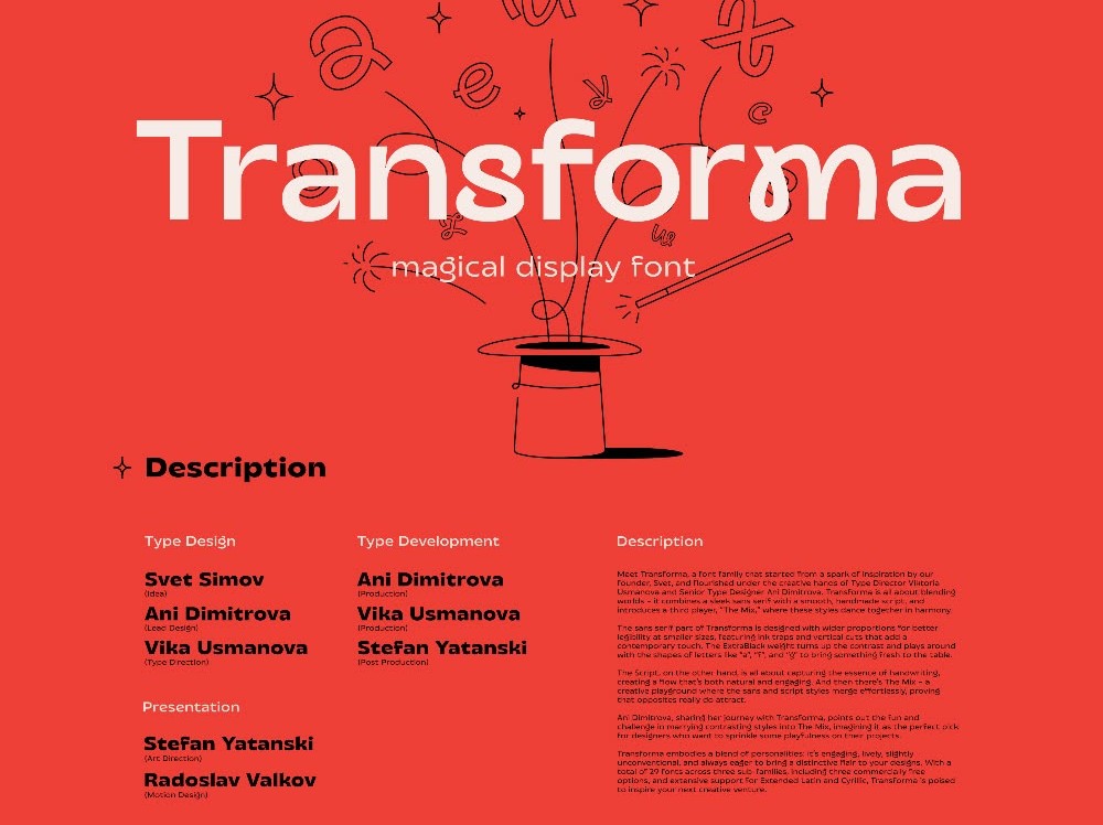transforma font family